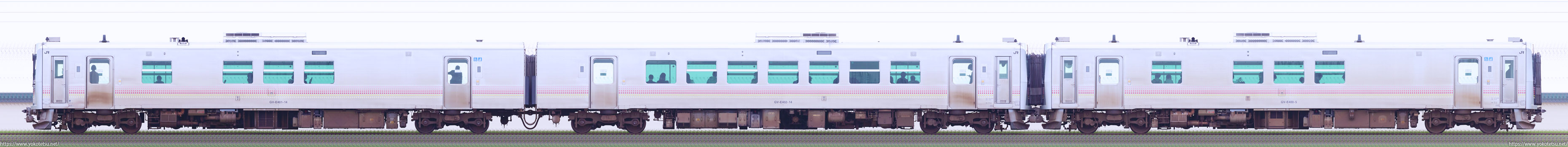 GV-E400系GV-E401形＋GV-E402形＋GV-E400形山側