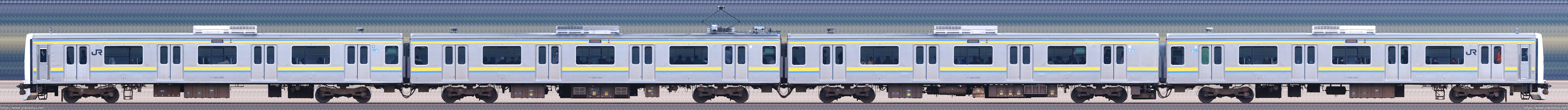 幕張車両センター209系C402編成山側