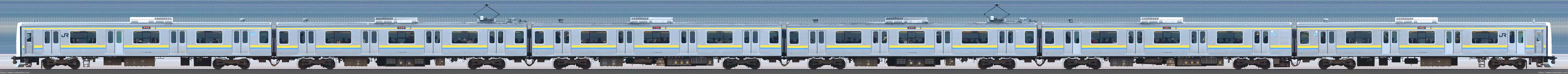 幕張車両センター209系C604編成山側