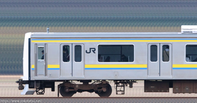 幕張車両センター209系C608編成山側