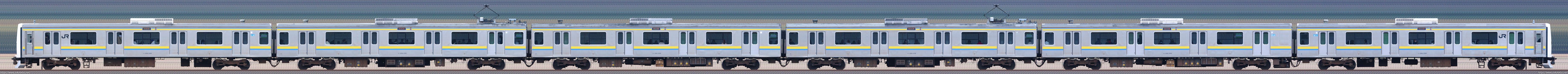 幕張車両センター209系C608編成山側