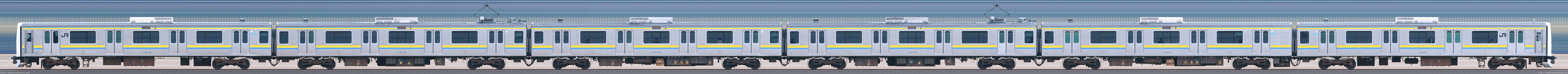 幕張車両センター209系C623編成山側