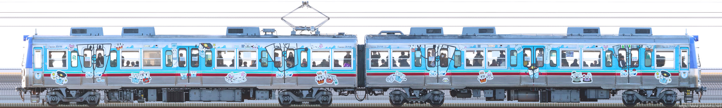 上毛電気鉄道700型第2編成（712F）山側