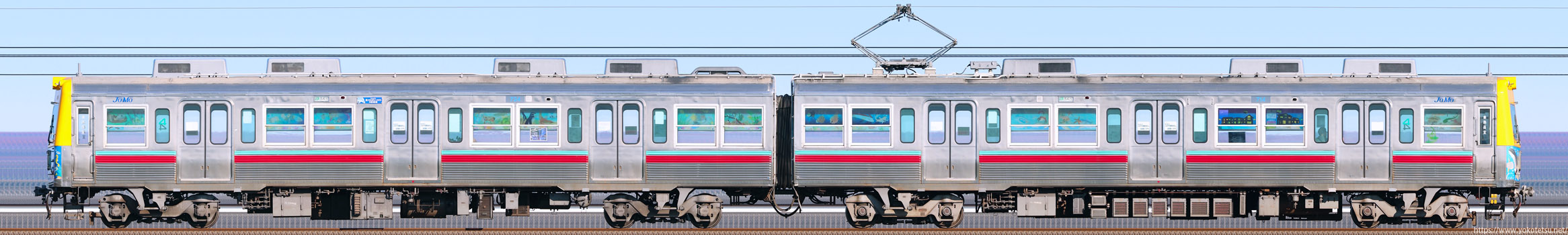 上毛電気鉄道700型第4編成（714F）海側