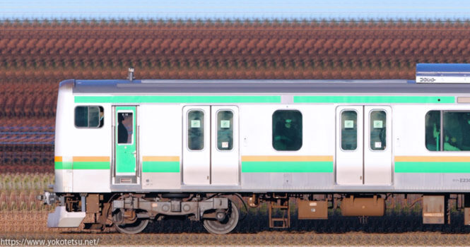 国府津車両センターE231系K-10編成＋S-20編成（機器未更新車）海側