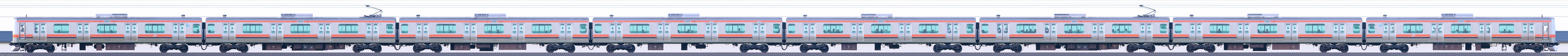 京葉車両センターE231系MU7編成山側