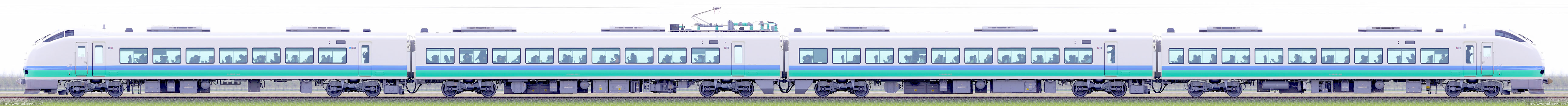 新潟車両センターE653系H202編成（上沼垂色）海側