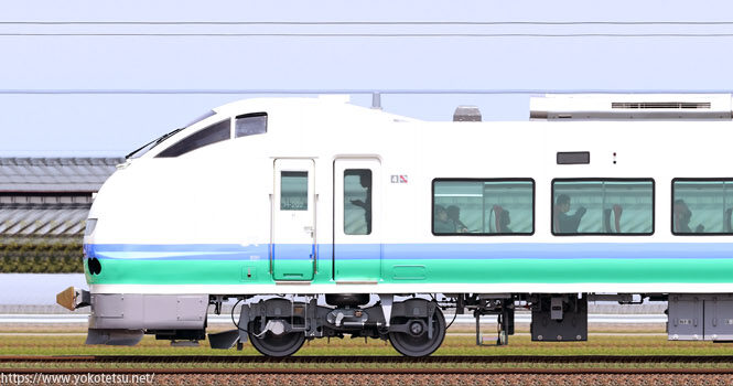 新潟車両センターE653系H202編成（上沼垂色）山側