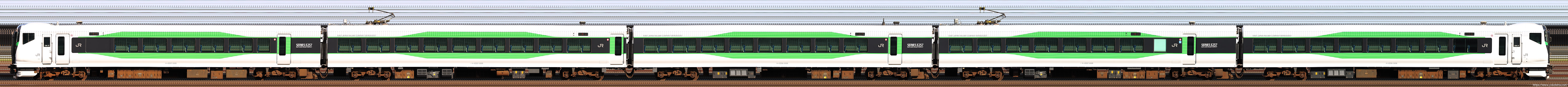 大宮総合車両センターE257系5500番台OM-51編成山側