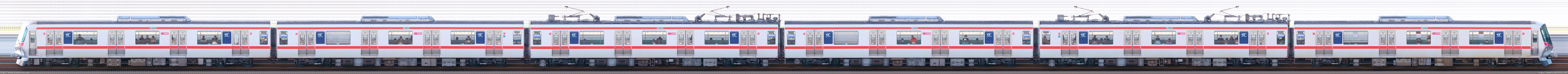 首都圏新都市鉄道TX-2000系TX-2168F編成海側