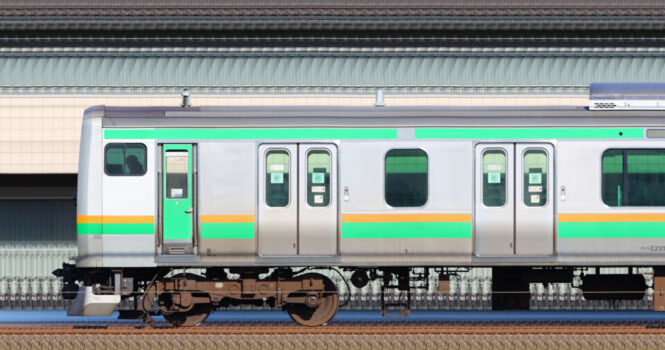 小山車両センターE231系U-109編成＋U524編成山側